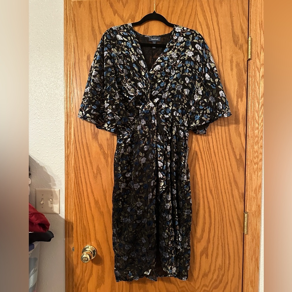 ModCloth Dramatic Depths Velvet Dress - NWT - Size L